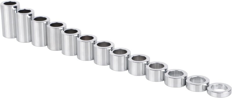 YDLMT 13 Pcs Chrome Universal Wheel Axle Spacer Kit ID 3/4" OD 1 1/8" For Harley Custom Bobbers Choppers Dyna Softail Sportster V-Rod Touring - Image 4